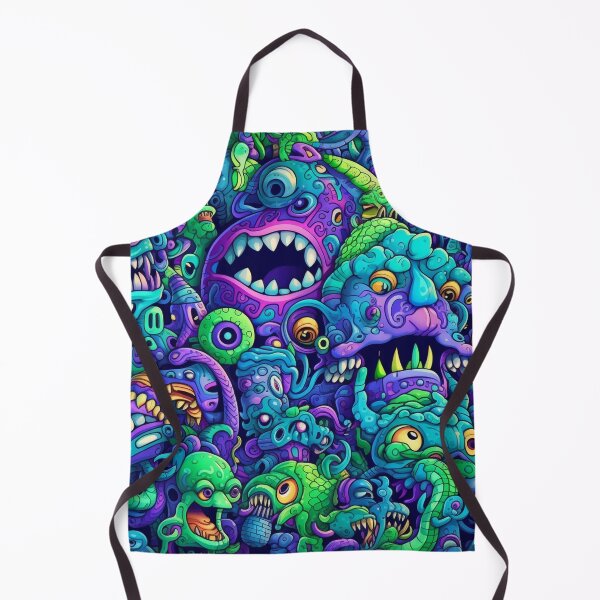 Item preview, Patrón de garabato colorido de demonio alienígena designed and sold by Desfix.