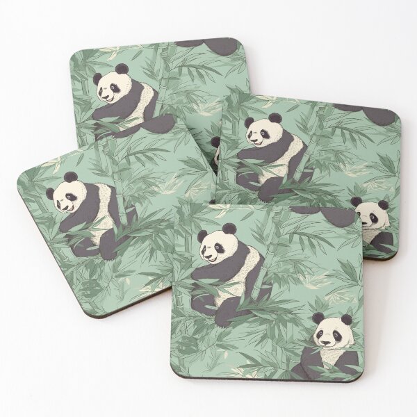 Item preview, Panda eating bamboo for breakfast designed and sold by LoversCovers.