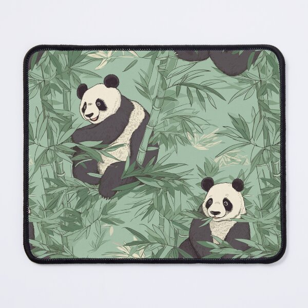 Item preview, Panda eating bamboo for breakfast designed and sold by LoversCovers.