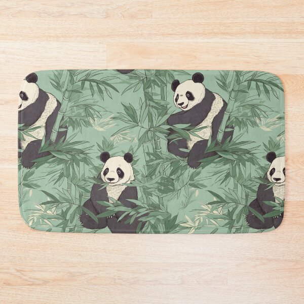 Item preview, Panda eating bamboo for breakfast designed and sold by LoversCovers.