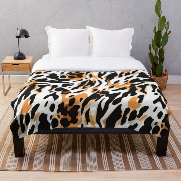 Item preview, tiger animal print tile designed and sold by apolinART.