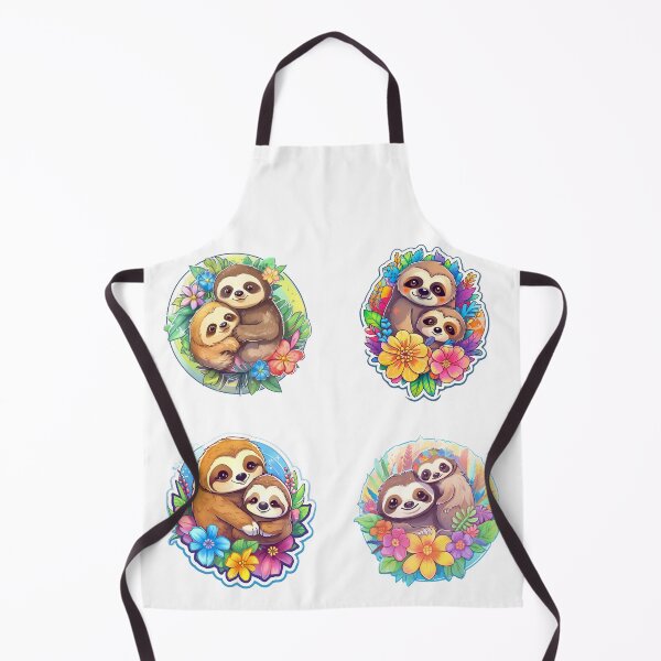 Item preview, Cutesy Mommy and Baby Sloth designed and sold by AdiRemba.