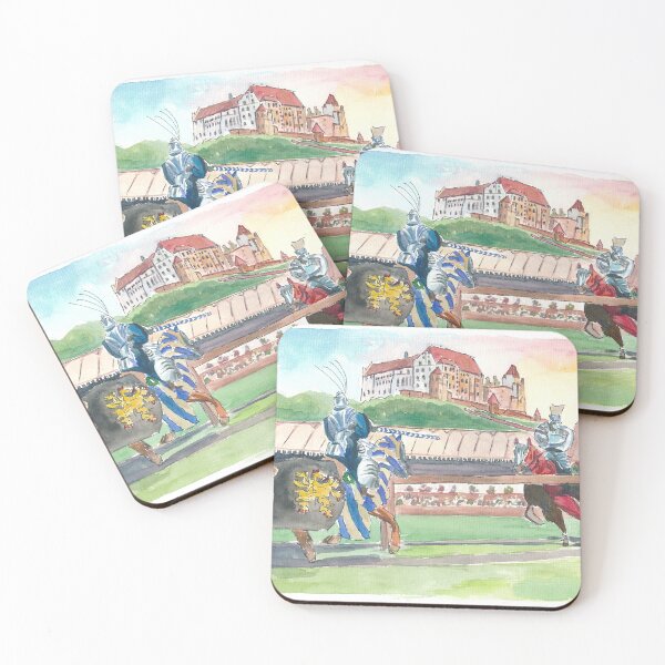 Item preview, Landshut Knight Tournament in Front of Historical Scenery with Trausnitz Castle designed and sold by artshop77.