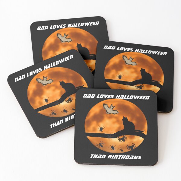Item preview, Dad Loves Halloween Than Birthdays |  Funny Dad's Halloween birthday squad designed and sold by Dubione2.