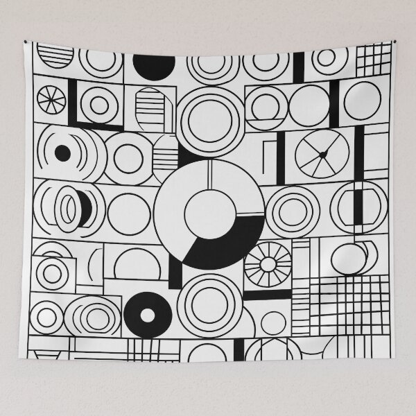 Item preview, Contemporary Monochrome Pattern designed and sold by MTJ-Mushrooms.
