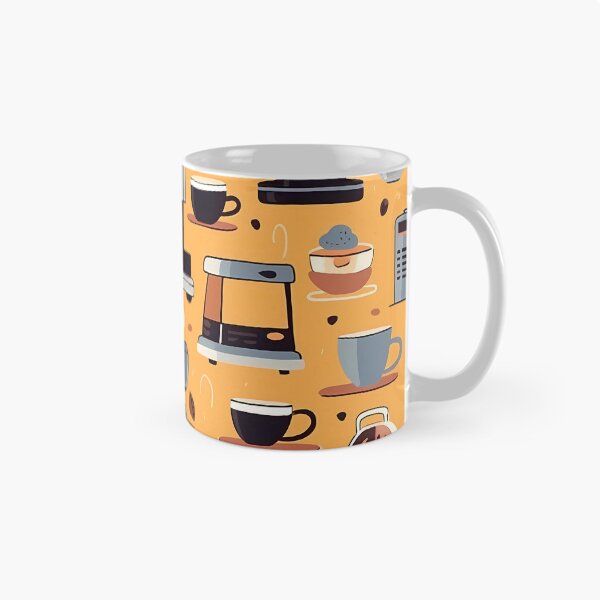 Item preview, Pattern: Coffee Machines designed and sold by MTJ-Mushrooms.