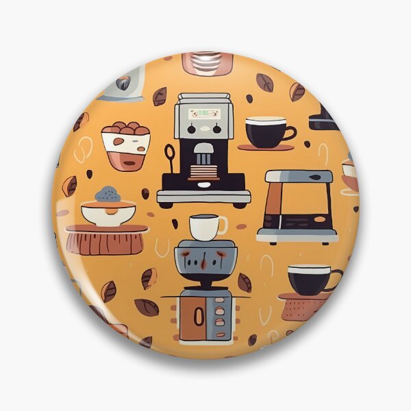 Item preview, Pattern: Coffee Machines designed and sold by MTJ-Mushrooms.
