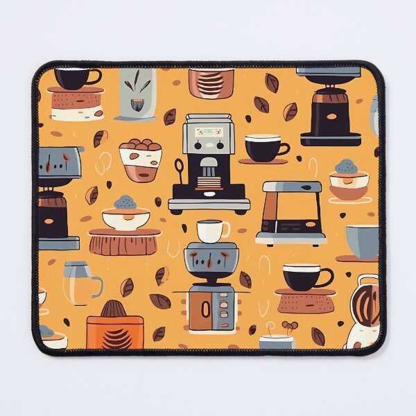 Item preview, Pattern: Coffee Machines designed and sold by MTJ-Mushrooms.