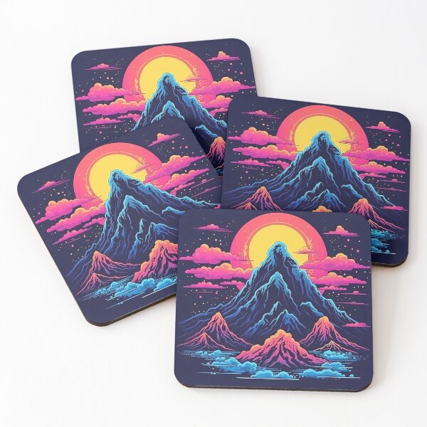 Item preview, Neon Summit - Retro 80's Design designed and sold by Pedra Panda.