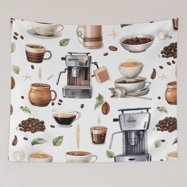 Item preview, Pattern : Coffee Machines designed and sold by MTJ-Mushrooms.