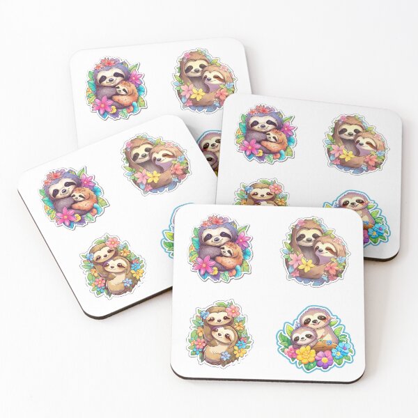 Item preview, Loving Hugs by Mommy and Baby Sloth designed and sold by AdiRemba.