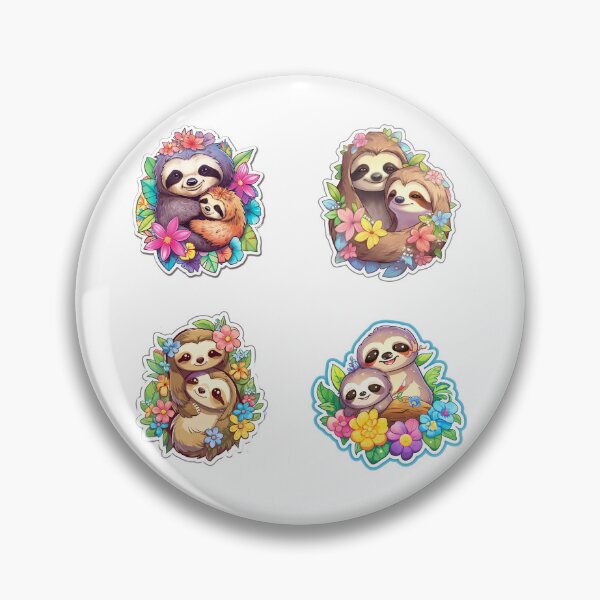 Item preview, Loving Hugs by Mommy and Baby Sloth designed and sold by AdiRemba.
