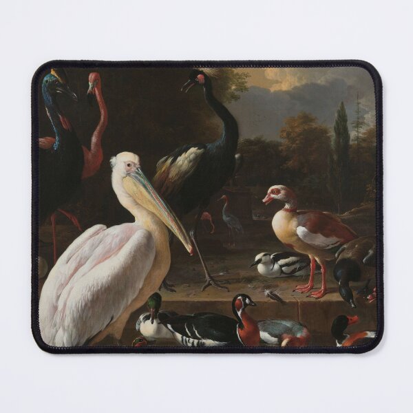 Item preview, A Pelican and other Birds near a Pool, Known as ‘The Floating Feather' | Melchior d'Hondecoeter | 1680 designed and sold by CJET.