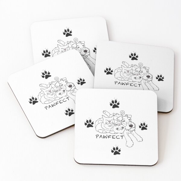 Item preview, Pawfect pets dog and cat paws designed and sold by JuniperWild.