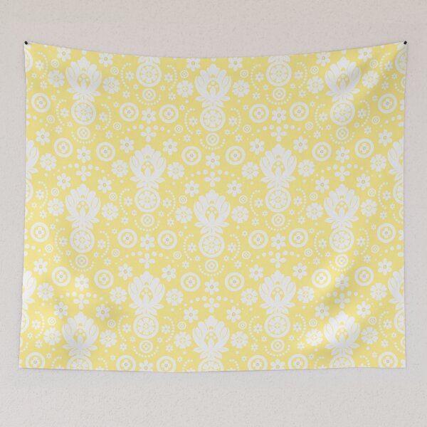 Item preview, Floral Eyelet Lace Pattern - Yellow designed and sold by SilverPegasus.