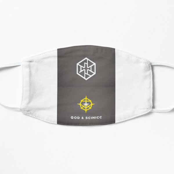 God and Science Flat Mask