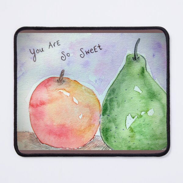 Item preview, Etegami Watercolor Fruit You are So Sweet designed and sold by EtegamiJourney.