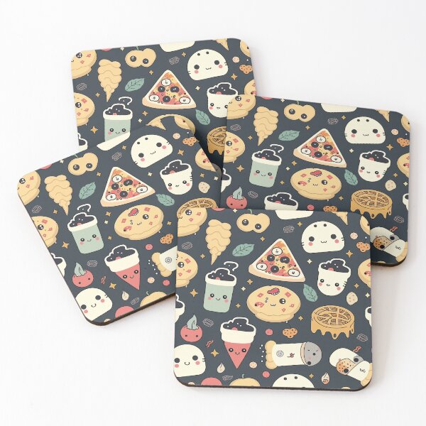 Item preview, Kawaii Food Pattern designed and sold by Amir Faysal.