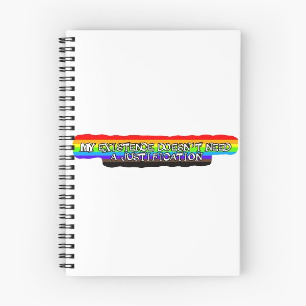 Item preview, My existence doesn't need a justification - rainbow designed and sold by Boxer-n-co.