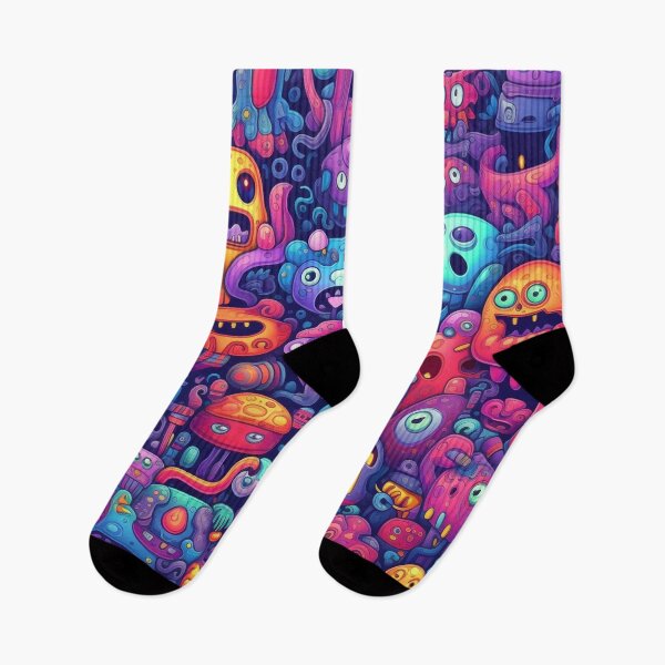 Item preview, Alien Demon Colorful Doodle Pattern designed and sold by Desfix.