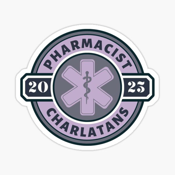 Aperçu de l'œuvre Pharmacien Charlatans 2023 Dusty Purple Medical Logo créée et vendue par toriarsenault.