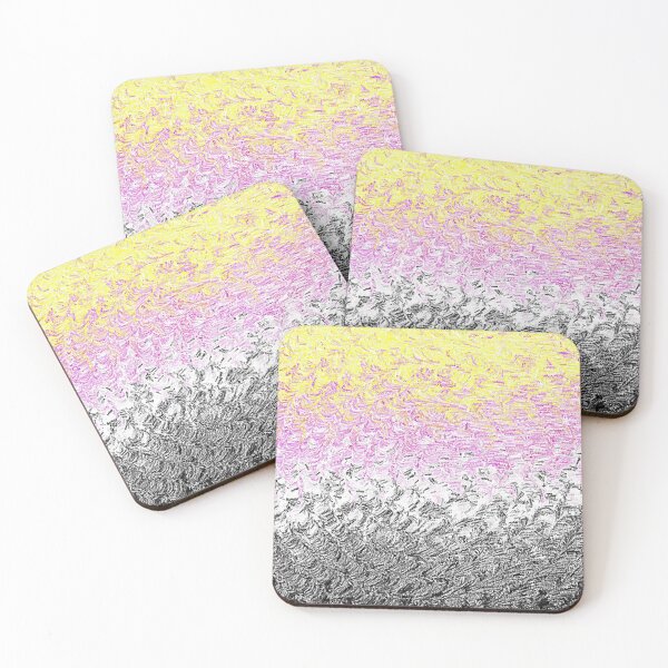 Item preview, Grungy Funky Boho Trippy QueerPlatonic Digital Abstract Pride Pride Flag designed and sold by Chaos Queery.
