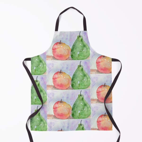 Item preview, Abstract Watercolor Fruit Still Life Peach and Pear designed and sold by EtegamiJourney.