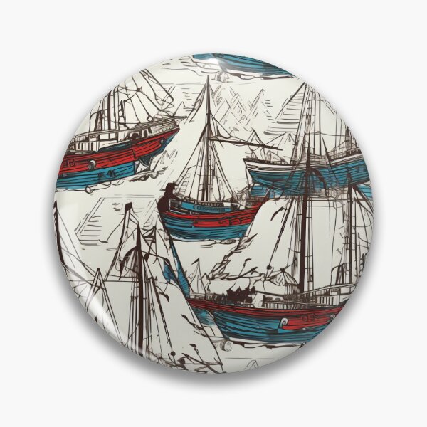 Item preview, Coastal Breton Nautical Flotilla designed and sold by PixelPatchwork.