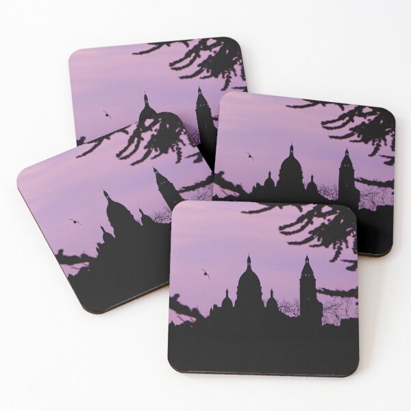 Item preview, Sacré Coeur from the Buttes Chaumont park in Paris at sunset designed and sold by pacoarteaga.