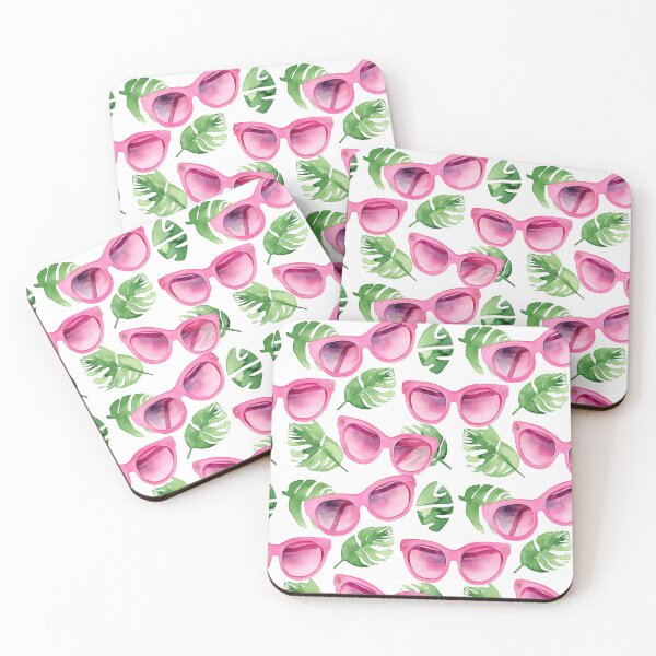 Item preview, Pinkshades Pink Sunglasses Tropical Summer Pattern designed and sold by PatternPatty.