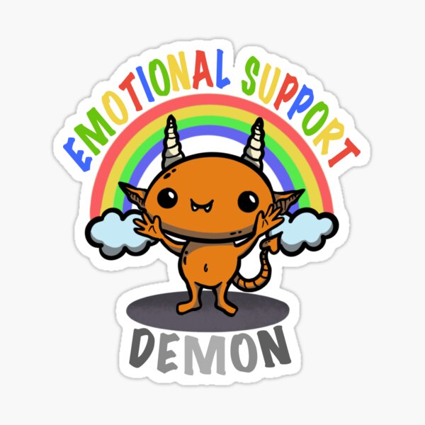 Artikel-Vorschau von Emotionaler unterstützungs Dämon, designt und verkauft von SandrasCreaturs.