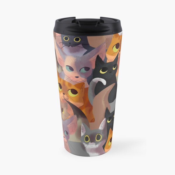Lotsa cats Travel Coffee Mug