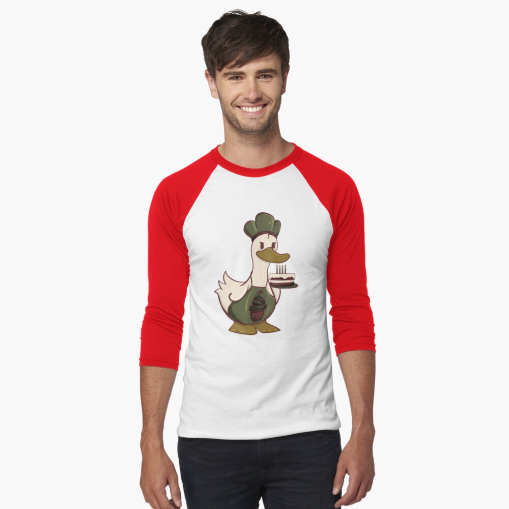 Item preview, Baseball ¾ Sleeve T-Shirt designed and sold by D00dleDucky.