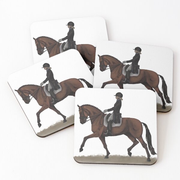 Item preview, Bay Dressage Horse Extended Trot  designed and sold by mare-mentality.