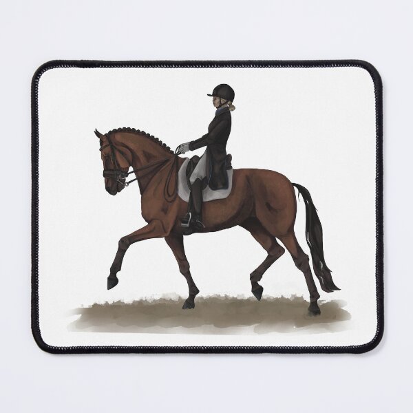 Item preview, Bay Dressage Horse Extended Trot  designed and sold by mare-mentality.
