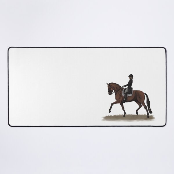 Item preview, Bay Dressage Horse Extended Trot  designed and sold by mare-mentality.
