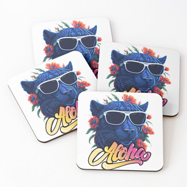 Item preview, Super Chill Panther Saying Aloha designed and sold by NaurinDin.