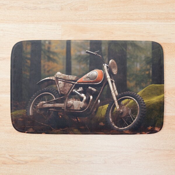 Item preview, A Rusted Motorcycle in the Woods designed and sold by MotorcycleLove.