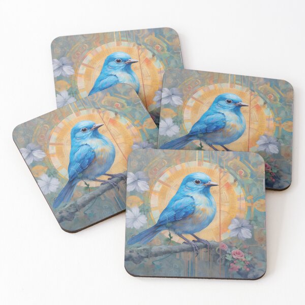 Item preview, Azure : Blue Bird of Happiness Collection designed and sold by MTJ-Mushrooms.
