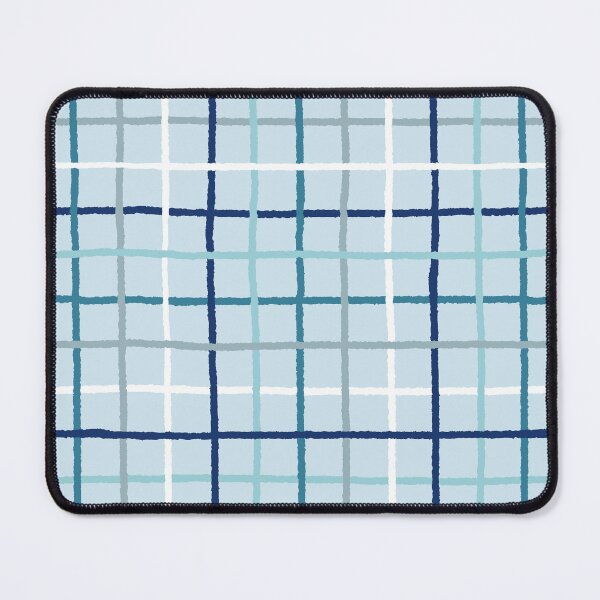 Item preview, Hand Drawn Gingham Grid Pattern (blue) designed and sold by Design Minds Boutique.