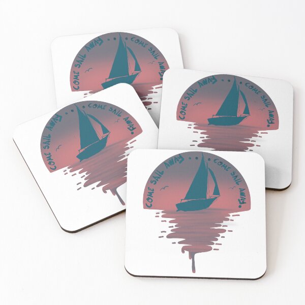 Item preview, Come sail away in a red sunset designed and sold by JuniperWild.