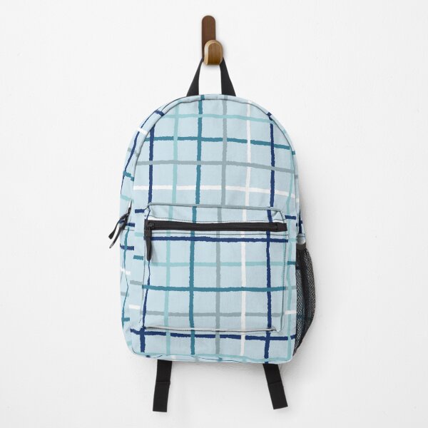 Item preview, Hand Drawn Gingham Grid Pattern (blue) designed and sold by Design Minds Boutique.