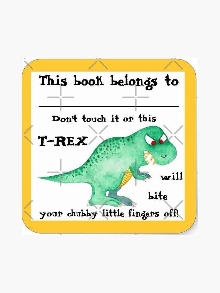 "THIS BOOK BELONGS TO sticker" Sticker by nicolejanes Redbubble