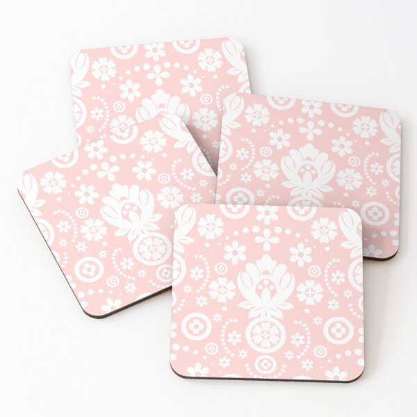 Item preview, Floral Eyelet Lace Pattern - Pink designed and sold by SilverPegasus.