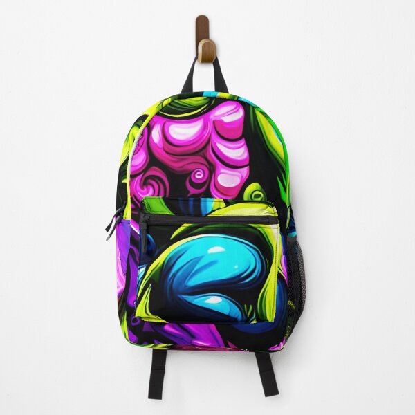 Item preview, High Contrast Colorful on Dark Neon Abstract Pattern designed and sold by WitchyWare.