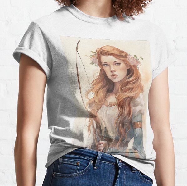 Feyre Archeron Fan Art Watercolor Portrait Classic T-Shirt