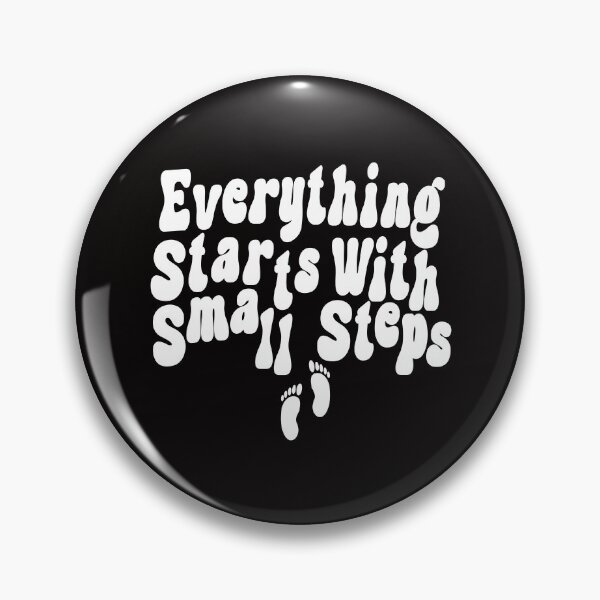 Item preview, Everything Starts with Small Steps, Footprints, by DAM Creative,  designed and sold by DAM Creative ⭐⭐⭐⭐⭐.
