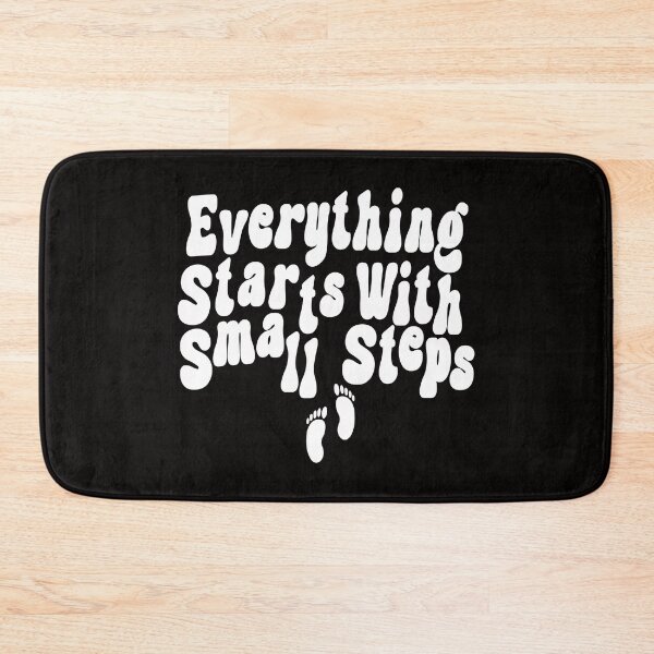Item preview, Everything Starts with Small Steps, Footprints, by DAM Creative,  designed and sold by DAM Creative ⭐⭐⭐⭐⭐.