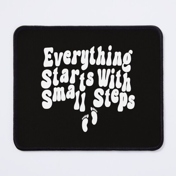 Item preview, Everything Starts with Small Steps, Footprints, by DAM Creative, designed and sold by DAM Creative ⭐⭐⭐⭐⭐.