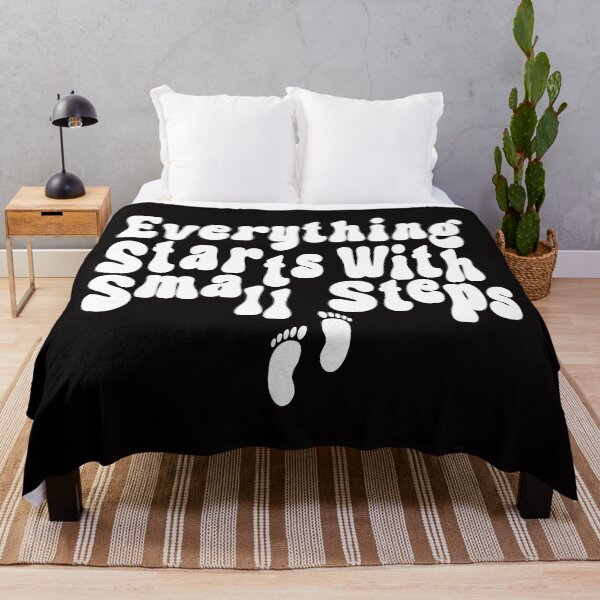 Item preview, Everything Starts with Small Steps, Footprints, by DAM Creative,  designed and sold by DAM Creative ⭐⭐⭐⭐⭐.